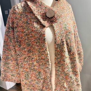 Tweed Woman Multicolor Women's Knit Poncho